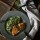 Ligurisches Risotto mit Lachs und Spinat