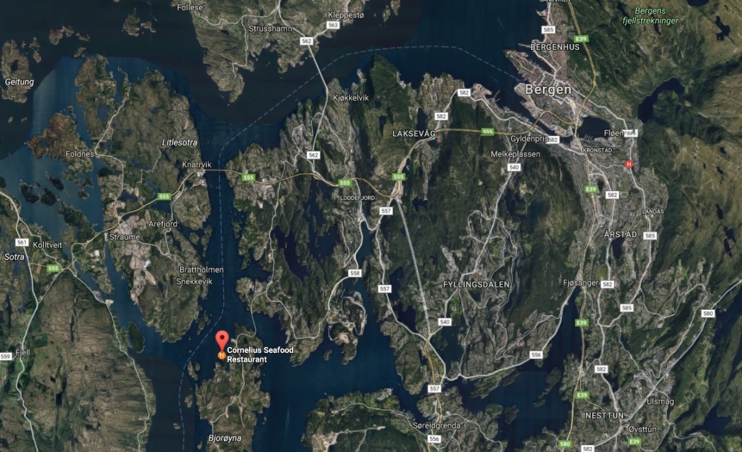 Karten Bergen Norwegen