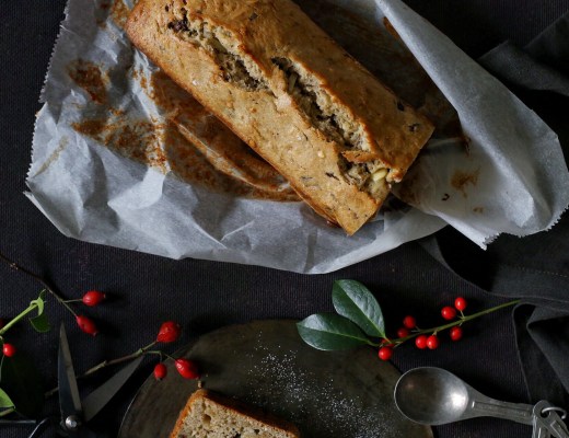 Bananenbrot mit Schoko und Mandeln