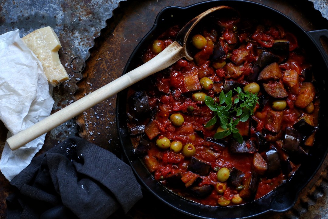 Auberginen-Tomaten-Soße