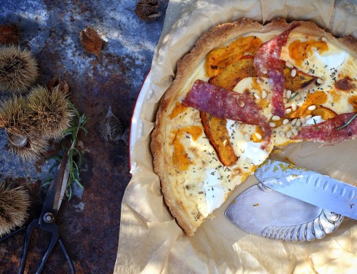 Kürbis Rezept für herbstliche Quiche