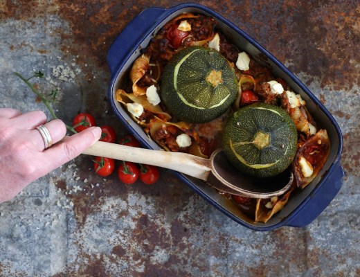 Gefüllte Zucchini